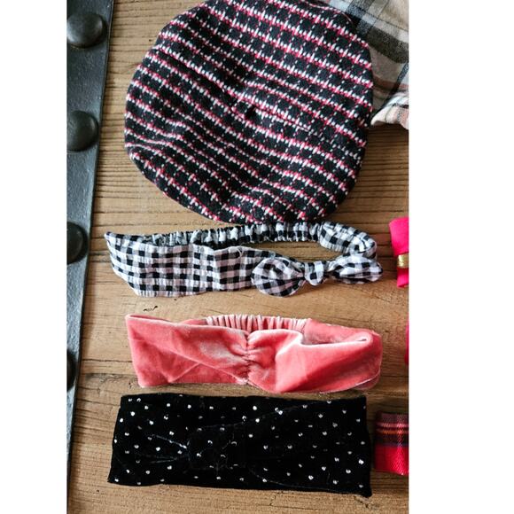 12 piece infant girl headband and baret set - Picture 4 of 5
